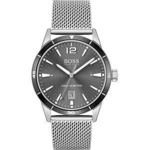 BOSS Casual Analogové hodinky  stříbrná / černá