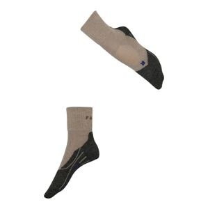 FALKE Sportovní ponožky  tmavě béžová / černý melír