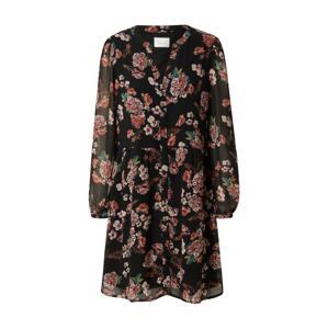 VILA Košilové šaty 'AMIONE'  černá / růžová / starorůžová / zelená