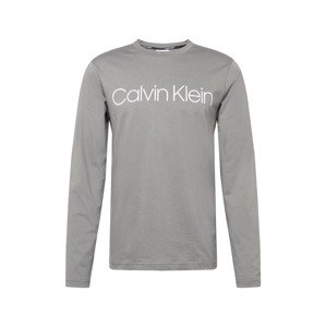 Calvin Klein Tričko  tmavě šedá / bílá