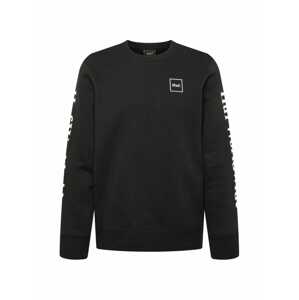 HUF Sweatshirt  černá / bílá