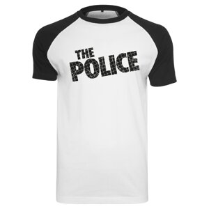 Merchcode Tričko 'The Police'  černá / bílá