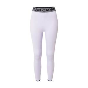 Calvin Klein Performance Sportovní kalhoty  černá / pastelová fialová / bílá
