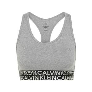 Calvin Klein Performance Sportovní podprsenka  černá / bílá / světle šedá