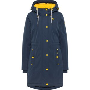 Schmuddelwedda Zimní kabát  marine modrá / žlutá