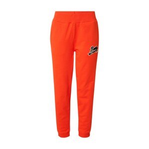 BOSS Kalhoty 'Ejoy'  svítivě oranžová / černá / bílá