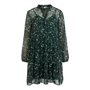 VILA Košilové šaty 'Falia' světlemodrá / tmavě zelená / černá / bílá