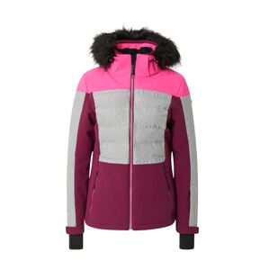KILLTEC Outdoorová bunda šedá / pink / tmavě růžová