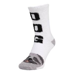 PJ Salvage Ponožky 'Cozy Casual'  offwhite / růžová / černá