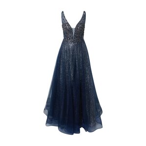 Unique Společenské šaty  tmavě modrá / stříbrná