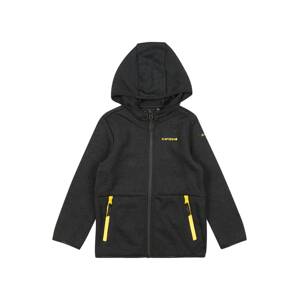 ICEPEAK Funkční flísová bunda 'KRUM'  černá / žlutá