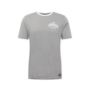 UNDER ARMOUR Funkční tričko  šedá / bílá