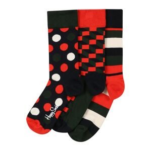 Happy Socks Ponožky  černá / červená / bílá / zelená
