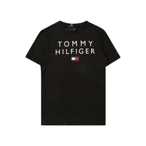 TOMMY HILFIGER Tričko  černá / bílá