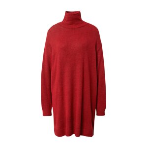 NA-KD Úpletové šaty  červený melír