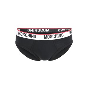 Moschino Underwear Slipy  černá / bílá / červená
