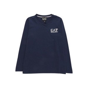 EA7 Emporio Armani Tričko  tmavě modrá / bílá