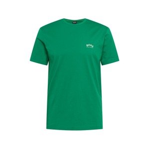 BOSS Green Tričko  trávově zelená / bílá