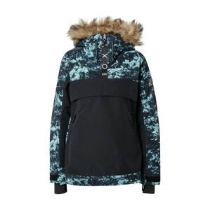 ROXY Sportovní bunda 'Shelter'  černá / azurová modrá