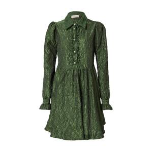 Custommade Košilové šaty 'Lila'  tmavě zelená