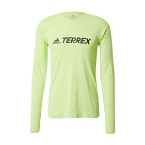 adidas Terrex Funkční tričko  černá / meruňková / světle zelená