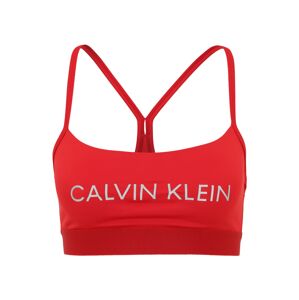 Calvin Klein Performance Sportovní podprsenka  světle červená / stříbrně šedá