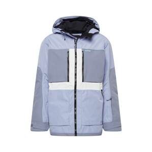 BURTON Sportovní bunda 'Frostner'  šedá / bílá / fialová / chladná modrá