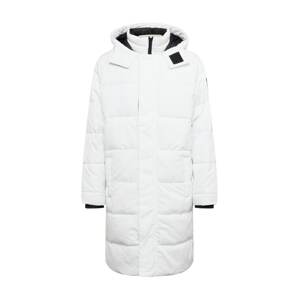 HOLLISTER Zimní kabát  černá / bílá