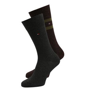 Tommy Hilfiger Underwear Punčochy & ponožky  olivová / tmavě šedá / bordó / bílá / ohnivá červená