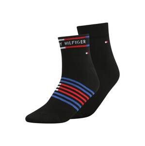 Tommy Hilfiger Underwear Ponožky  černá / bílá / královská modrá / světle červená