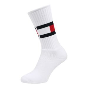 Tommy Hilfiger Underwear Ponožky  bílá / tmavě modrá / červená
