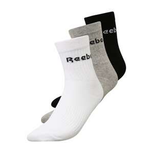 Reebok Sport Sportovní ponožky  šedý melír / bílá / černá