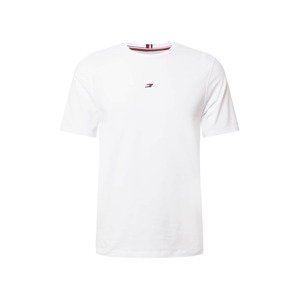 Tommy Sport Funkční tričko  bílá / červená / tmavě modrá