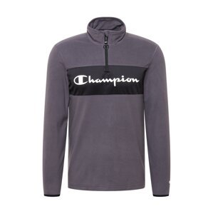 Champion Authentic Athletic Apparel Sportovní svetr  černá / bílá / kouřově šedá