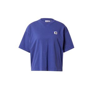 Carhartt WIP Tričko 'Nelson'  královská modrá / bílá
