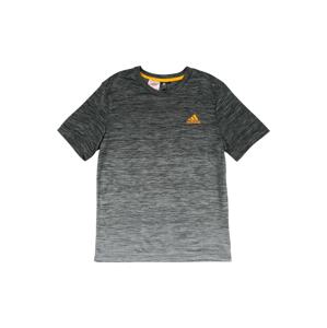 ADIDAS PERFORMANCE Funkční tričko  šedý melír / žlutá