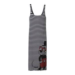Desigual Letní šaty 'VEST'  enciánová modrá / bílá / černá / červená