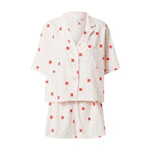 Cotton On Body Pyžamo  pastelově růžová / červená / bílá