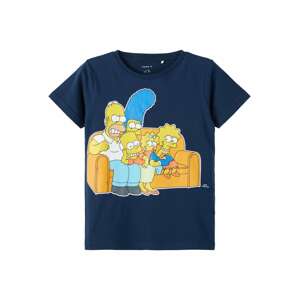 NAME IT Tričko 'Simpsons'  marine modrá / mix barev