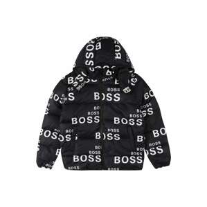 BOSS Kidswear Přechodná bunda  černá / bílá