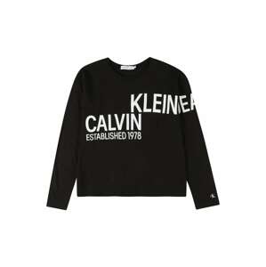 Calvin Klein Jeans Tričko 'HERO'  černá / bílá