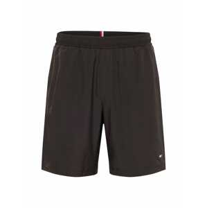 Tommy Sport Sportovní kalhoty  černá / bílá / ohnivá červená