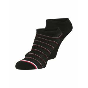 Tommy Hilfiger Underwear Ponožky 'Preppy'  černá / bílá / pink