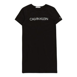 Calvin Klein Jeans Šaty  černá / bílá