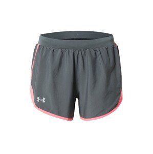 UNDER ARMOUR Sportovní kalhoty 'Fly By'  šedá / tmavě šedá / světle růžová