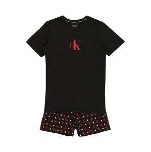 Calvin Klein Underwear Pyžamo  červená / černá / bílá