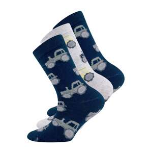 EWERS Ponožky  námořnická modř / světle žlutá / šedá