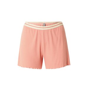 LingaDore Pyžamové kalhoty  růžová / bílá