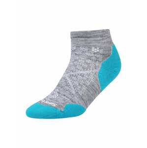 Smartwool Sportovní ponožky  tyrkysová / šedý melír