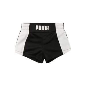 PUMA Sportovní kalhoty 'Runtrain'  černá / bílá